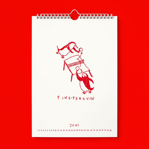 Kalender 'Ich glaub ich Spinnguin! Schon 2026' edition selekkt