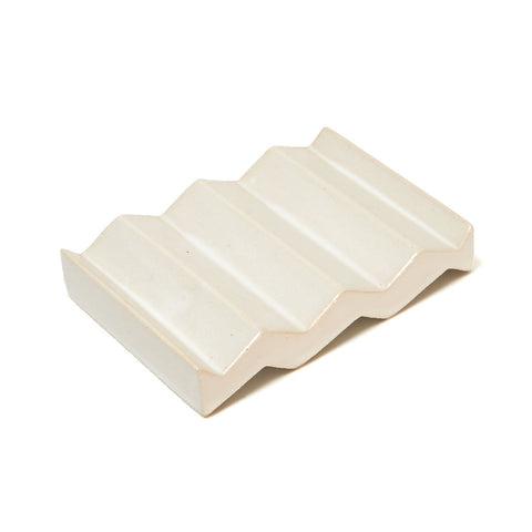 Seifenschale 'Rocky M' – white/Weiß & Beige