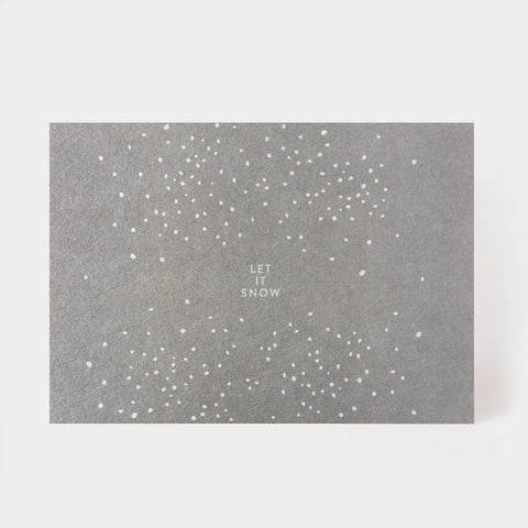 Postkarte 'Let it snow' kartenmarie