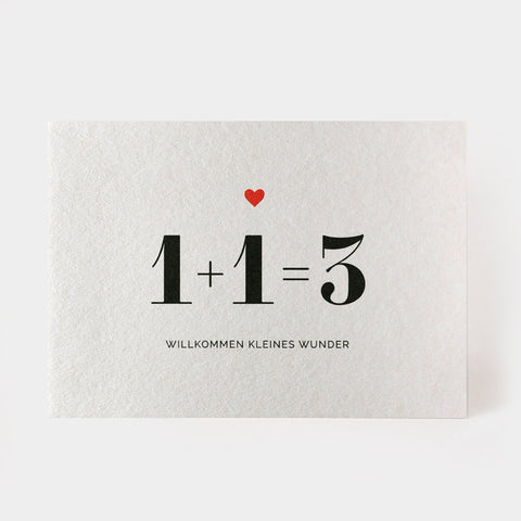 Postkarte '1+1=3'