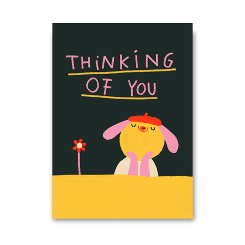 Postkarte 'Thinking of you'
