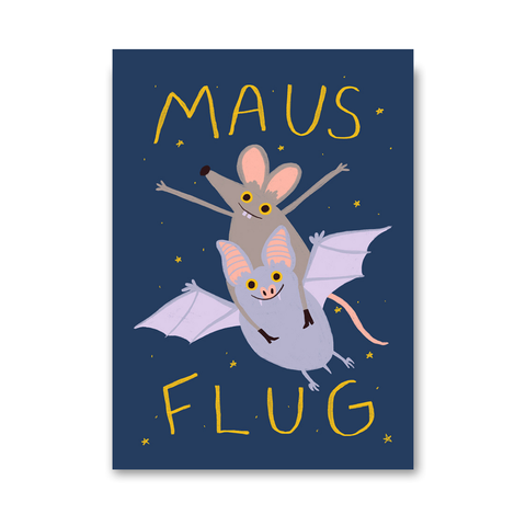 Postkarte 'Mausflug' Slinga
