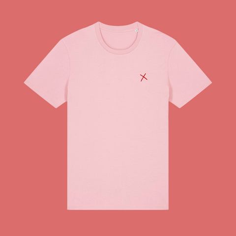 T-Shirt 'Keine Pobleme' – rosa/rot pinke distel