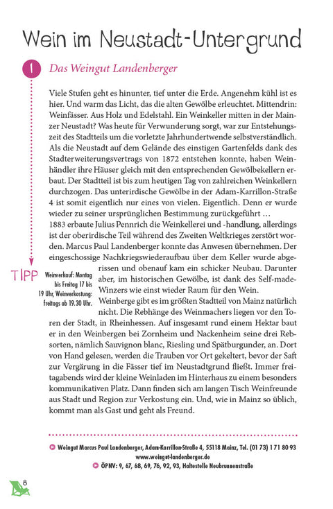 Stadtratgeber 'Glücksorte in Mainz' Stefanie Jung