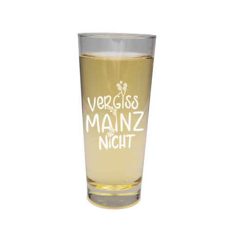 Weinschorle-Glas 'Vergiss Mainz Nicht' pinke distel