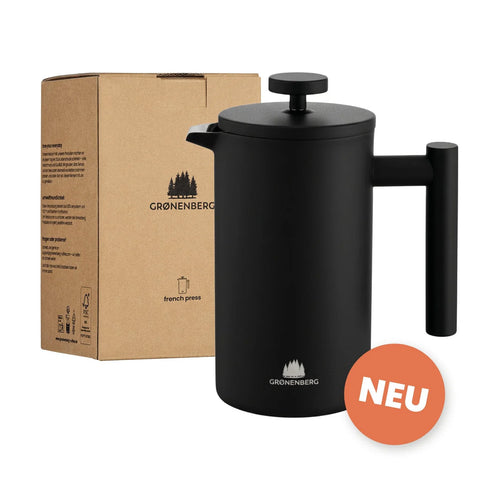 Edelstahl French Press – black Grønenberg