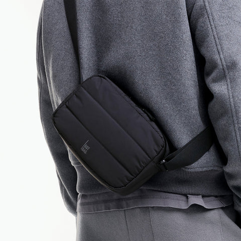 Puffer Crossbody Bag 'Black' – Monochrome Edition