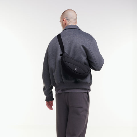Puffer Moon Bag Small 'Black' – Monochrome Edition