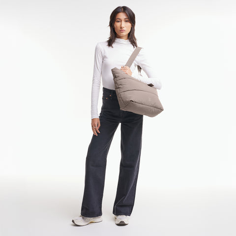 Puffer Tote Bag 'Oyster' – Monochrome Edition GOT BAG