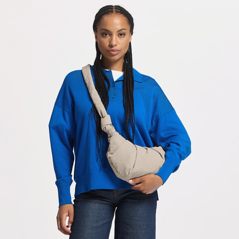 Pleat Moon Bag Small 'Scallop' – Monochrome Edition GOT BAG