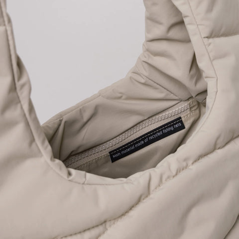 Wavy Puffer Shoulder Bag 'Scallop' – Monochrome Edition GOT BAG