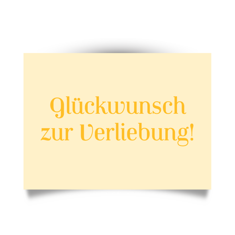 Postkarte 'Glückwunsch zur Verliebung!' LIEBS.CO