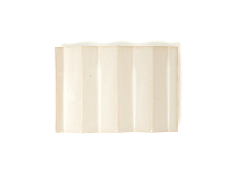Seifenschale 'Rocky M' – white/Weiß & Beige OBAstudios