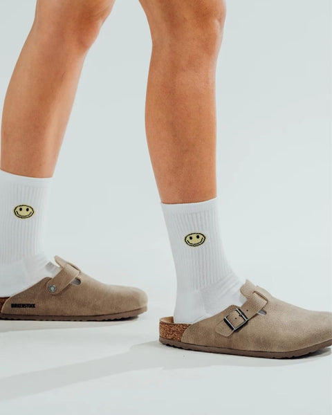 Socken 'Smiley' – gelb No Bad Days Club