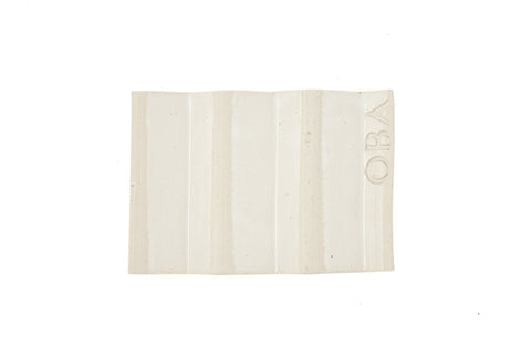 Seifenschale 'Rocky M' – white/Weiß & Beige OBAstudios