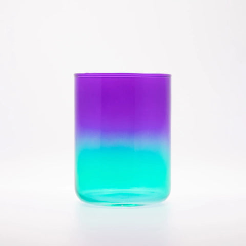 Glas 'Fresia' – lila/türkis Blankstill
