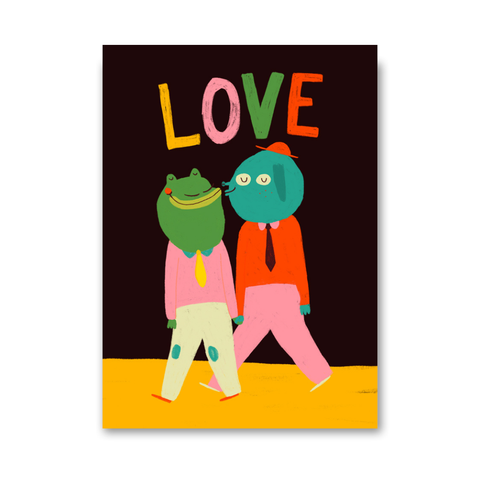 Postkarte 'Love schwul' Slinga