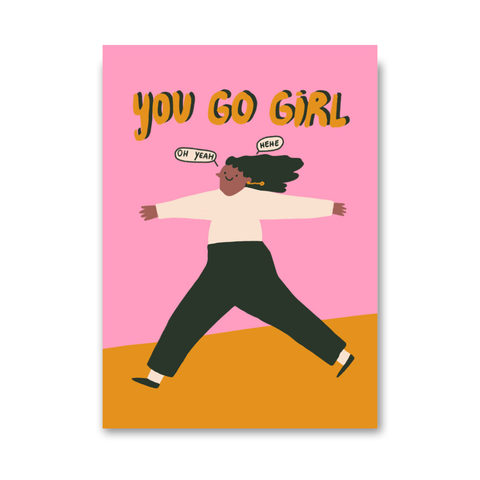 Postkarte 'You go girl'