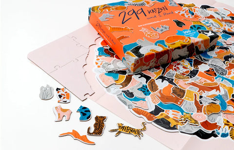 Puzzle '299 Katzen und 1 Hund' Laurence King Verlag