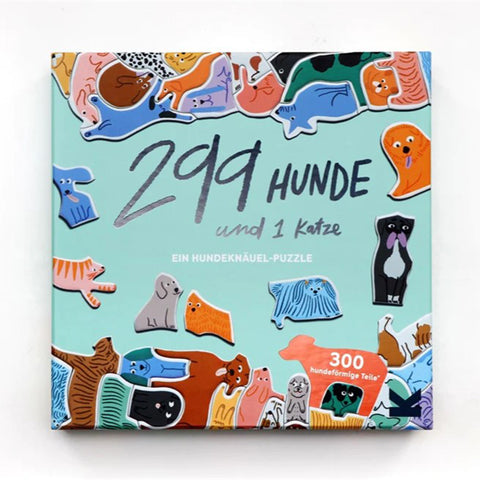Puzzle '299 Hunde und 1 Katze' Laurence King Verlag