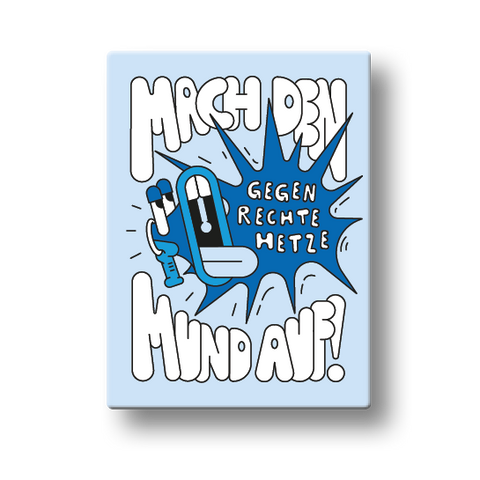 Argumentationskarten 'Mach den Mund auf' – gegen rechte Hetze Spielköpfe