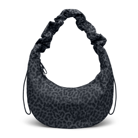 Moon Bag Ruffle 'Cat Shark Black' – Monochrome Edition