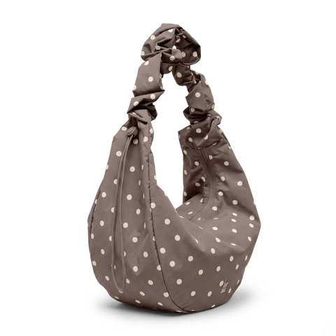 Moon Bag Ruffle 'Dot Oyster'