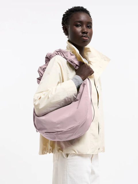 Moon Bag Ruffle 'Pink Dolphin' – Monochrome Edition