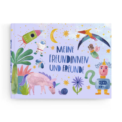 Hardcover Freundebuch 'Meine Freundinnen und Freunde' Frau Ottilie