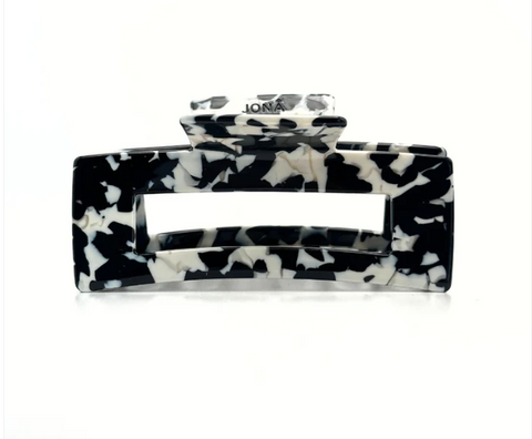 Haarklammer 'Mila' – black/white