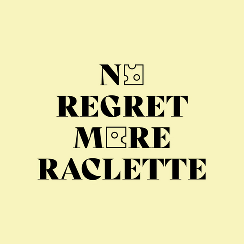 Jutebeutel 'No regret more Raclette'