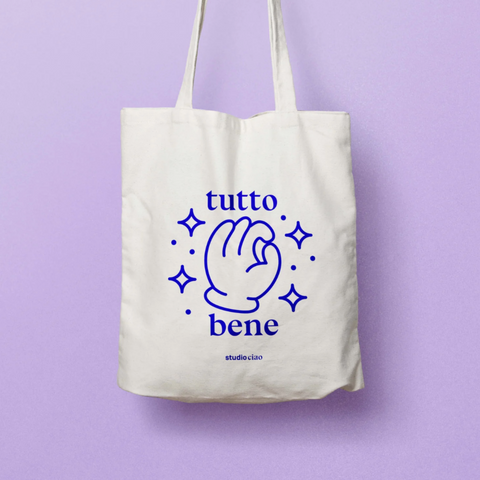 Jutebeutel 'tutto bene' studio ciao