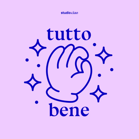 Jutebeutel 'tutto bene' studio ciao