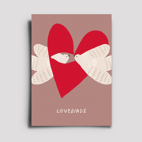 Postkarte 'Lovebirds' Hafen
