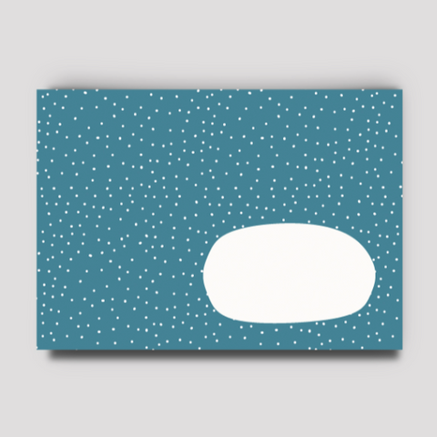 Briefumschlag 'Punkte blau' Hafen