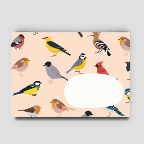 Briefumschlag 'Vögel' Hafen