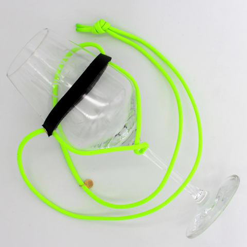 Weinglashalter-neon-grün
