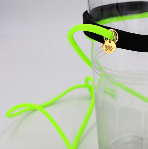 Weinglashalter 'Giftgrün' – neon grün
