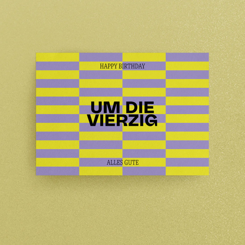 Postkarte 'Um die Vierzig' studio ciao