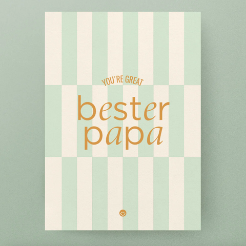 Postkarte 'Bester Papa – your're great' studio ciao