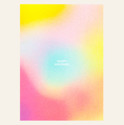 Postkarte 'Happy Holidays' – Verlauf Herr und Frau Rio