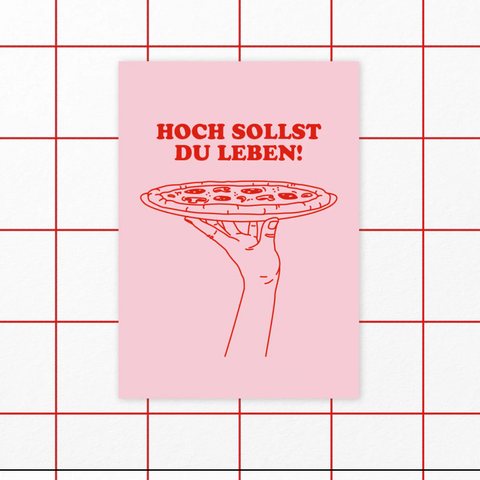 Postkarte 'Hoch sollst Du leben!' studio ciao