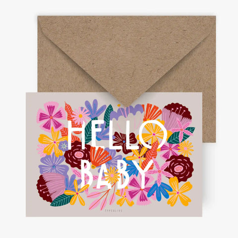Postkarte 'Hello Baby' typealive