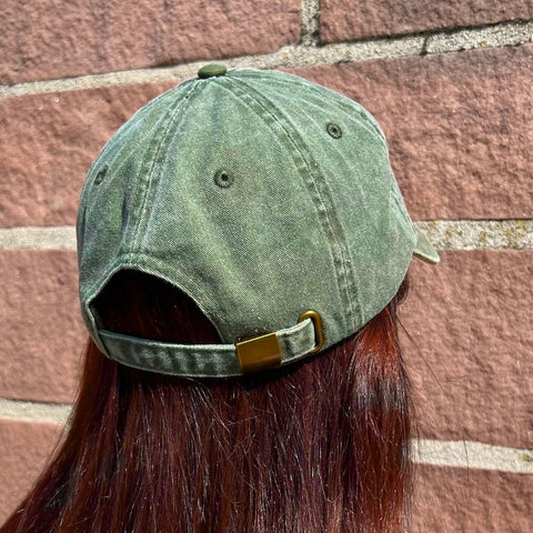Cap 'Regenbogen' – vintage olive Bee Proud