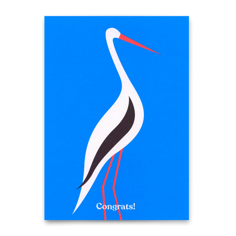 Postkarte 'Congrats' – Storch Deli Cards