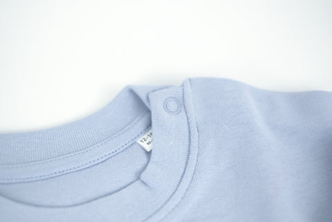 Babypullover 'Weck Worscht Woi' – hellblau Charles