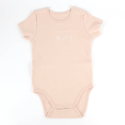 Babybody 'Weck Worscht Woi' – orange Charles