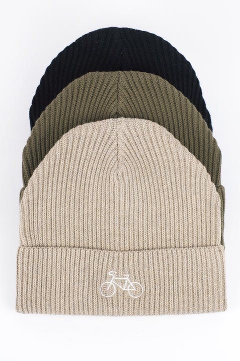 Beanie 'Fahrrad' – schwarz Charles