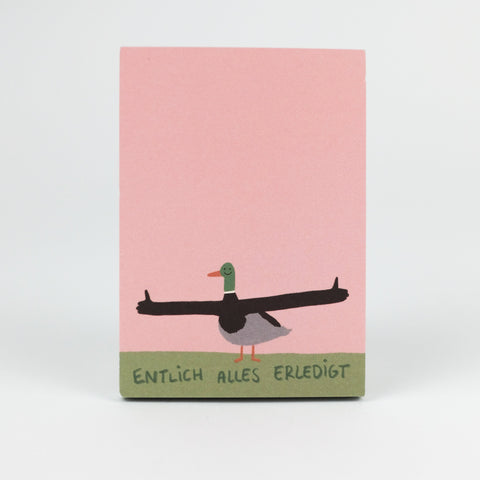 Notizblock 'Entlich alles erledigt' Slinga