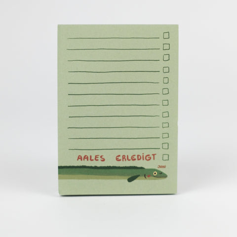 Notizblock 'Aales erledigt' Slinga